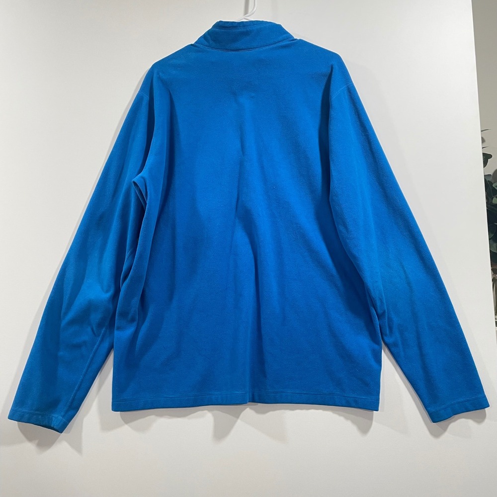 Eddie Bauer First Ascent‎ Mens TXL Blue Quarter Zip Fleece Pullover Jacket Tall - Picture 6 of 9